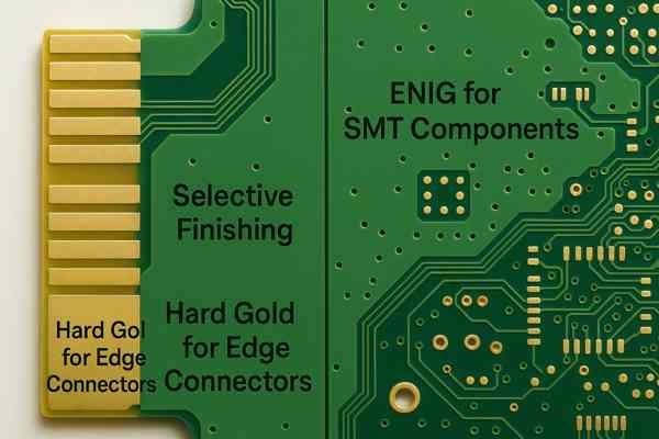 Selective Finishing: Hard Gold vs ENIG on a PCB