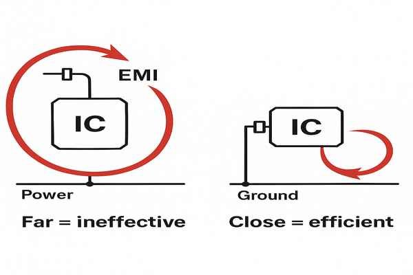 Bypass Capacitor Placement Comparison