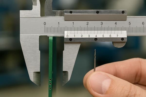 Measuring PCB Thickness and Via Drill Bit