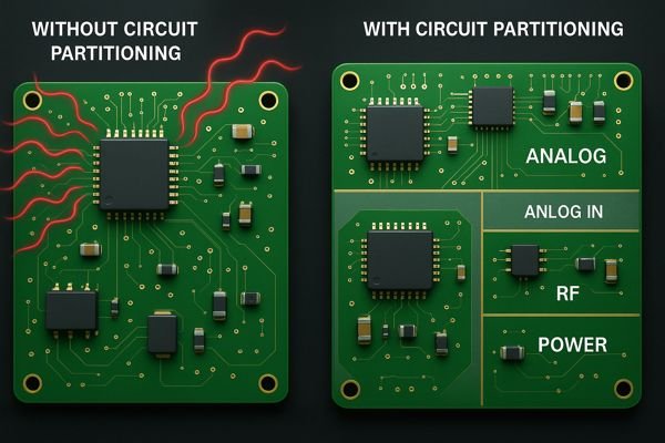 EMI Circuit Partitioning Comparison