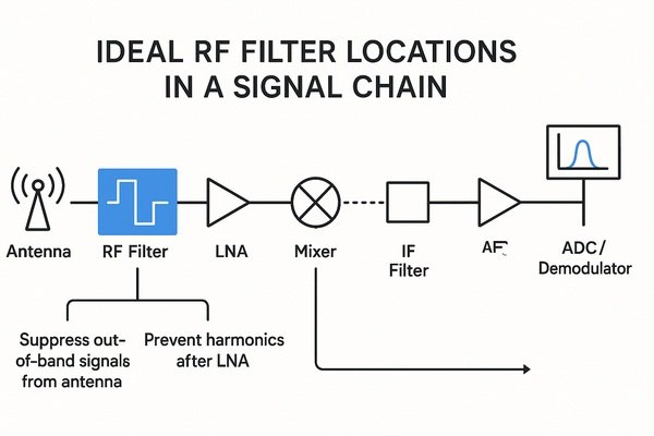 Ideal RF Filter Locations