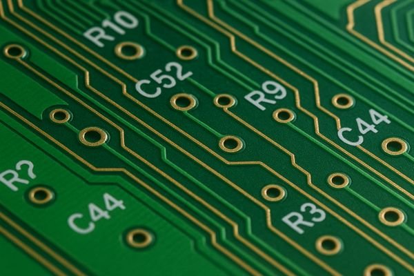 Macro Closeup Printed Circuit Board