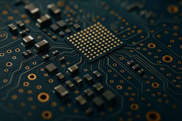 Modern PCB Macro Close-up