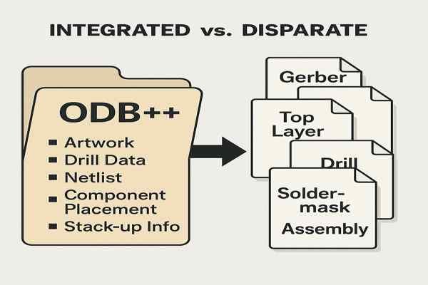 ODB vs Gerber Comparison Diagram