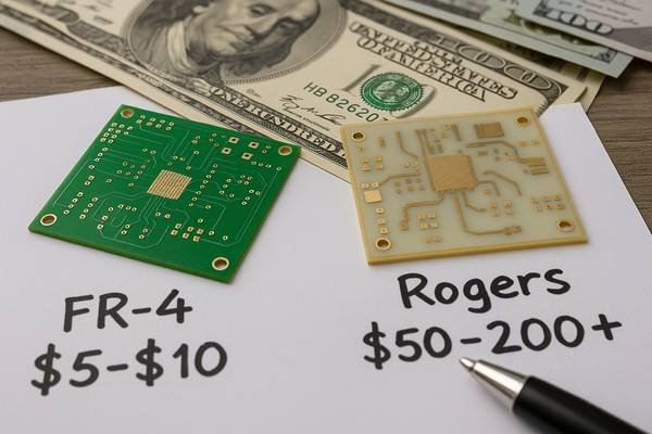 PCB Cost Comparison FR-4 vs Rogers