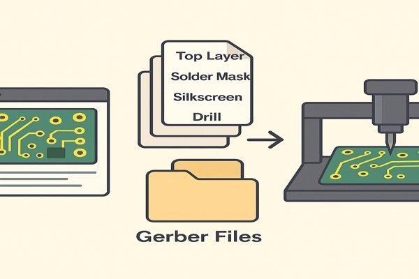 PCB Design to Fabrication Gerber Files