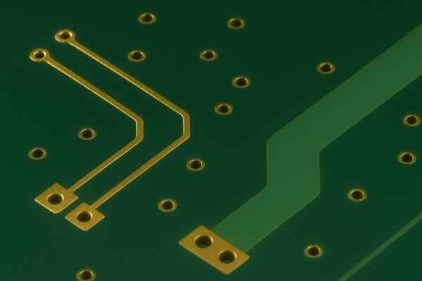 PCB with RF Trace Width and Spacing