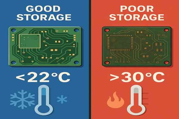 PCB Storage Temperature Comparison