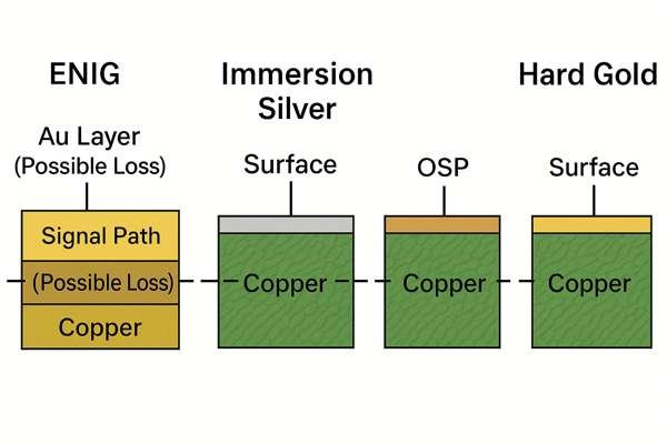 PCB Surface Finish RF Comparison