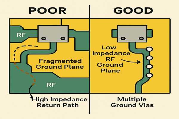 RF Grounding Mistakes Comparison