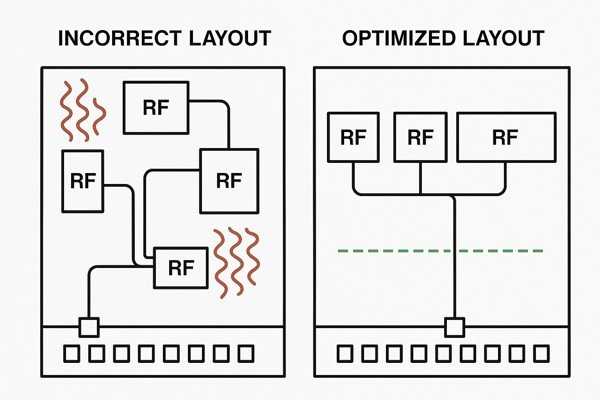 RF Component Layout Comparison