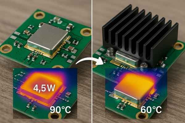 RF Module Heatsink Thermal Comparison
