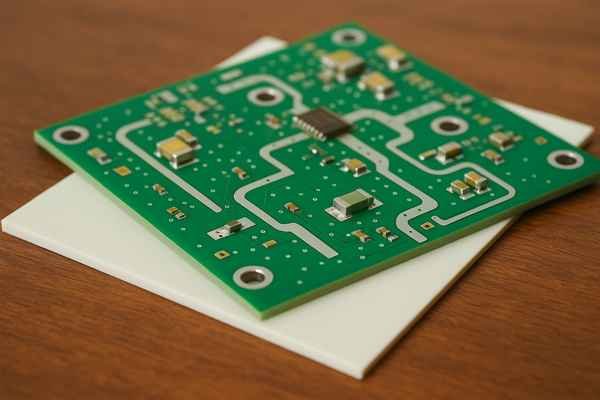 RF PCB PTFE Laminate Closeup