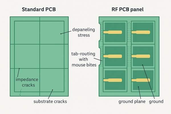 RF PCB Panelization Comparison