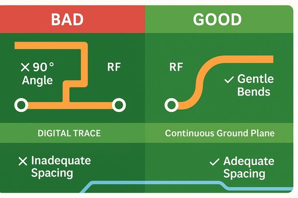 RF Trace Routing Best Practices Comparison