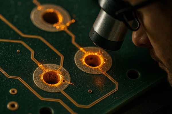 Stress Points on PCB Via-in-Pad