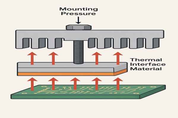 Thermal Contact Between RF PCB and Heatsink