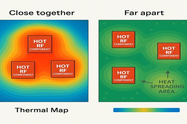 Thermal Map Comparison - Component Spacing
