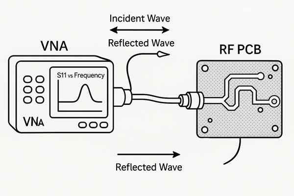 VNA RF PCB Impedance Mismatch Detection