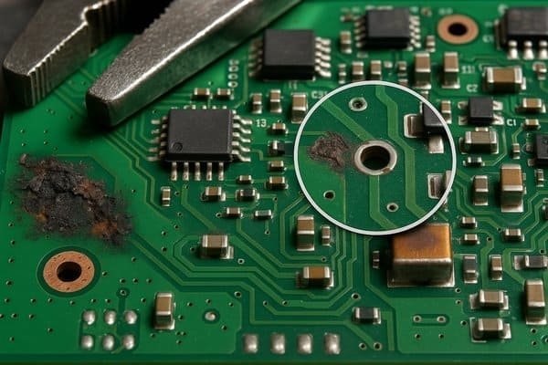 damaged pcb electrical thermal mechanical failure