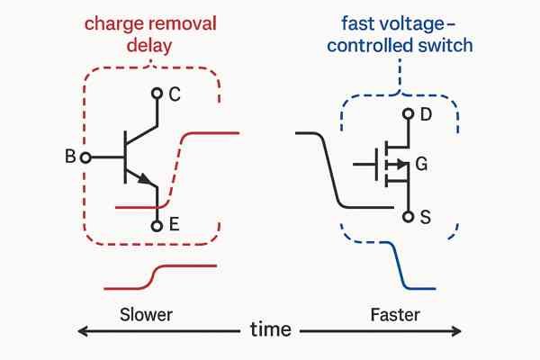 BJT vs MOSFET Switching Comparison