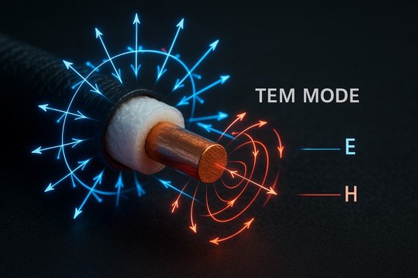 Coaxial Cable TEM Mode Visualization