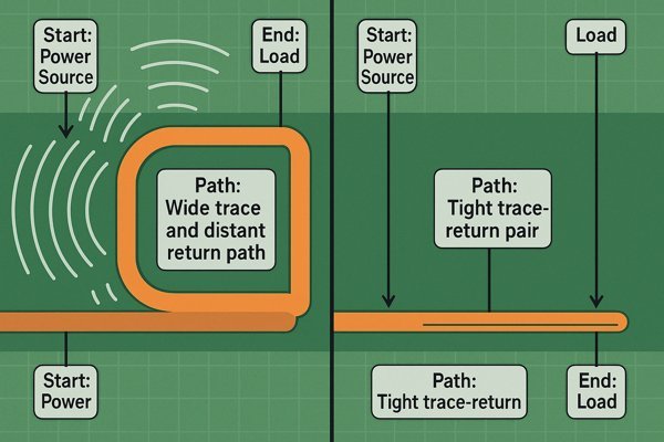 EMI Loop Reduction Comparison