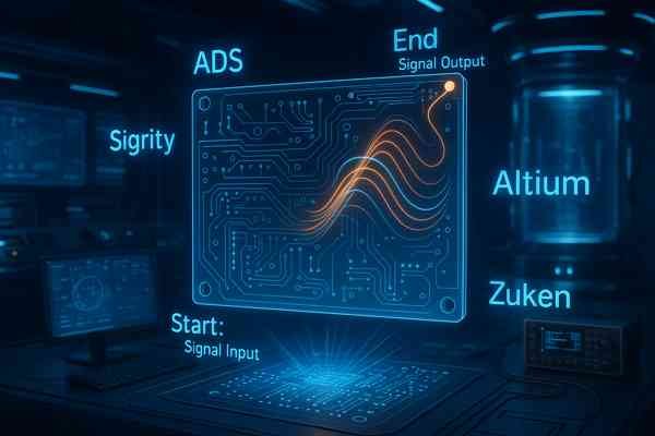 Futuristic Electronics Lab PCB Hologram