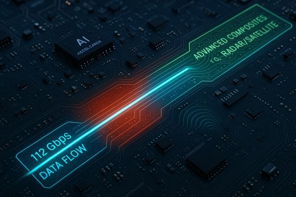 Futuristic PCB Data Flow