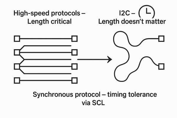 High-Speed vs I2C Bus Wiring