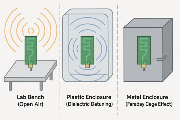 PCB Antenna Enclosure Effects