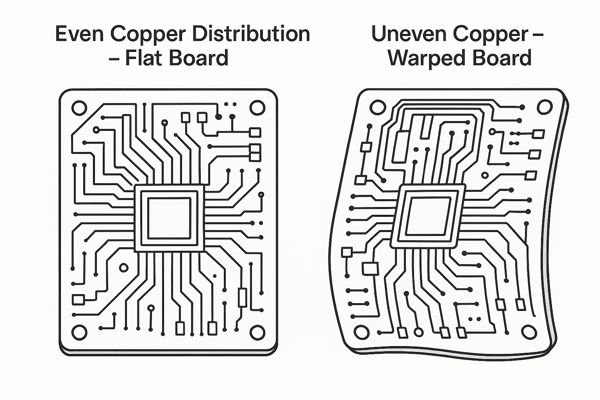 PCB Copper Distribution Comparison