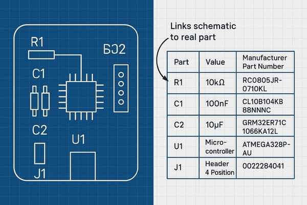 PCB Schematic to BOM Linked View