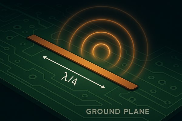 Quarter Wave Trace EMI Illustration