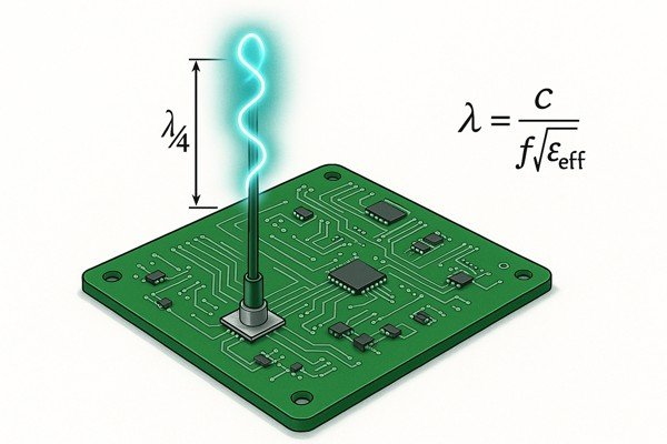Quarter Wavelength Monopole Antenna on PCB