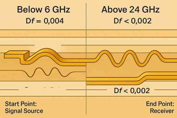 Signal Loss Comparison Below 6 GHz vs Above 24 GHz
