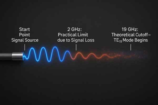 Signal Propagation Loss in Coaxial Cable