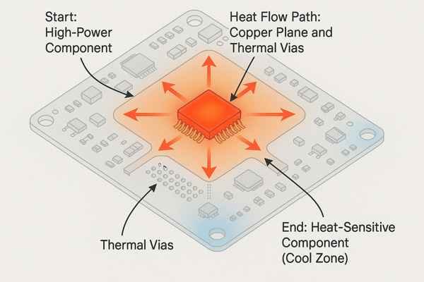 Smart Thermal Management PCB Diagram