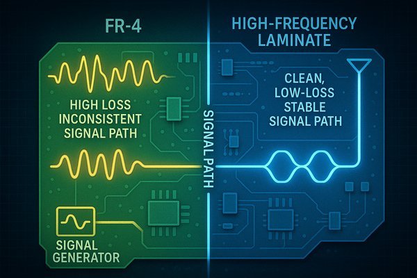 Split PCB Signal Integrity Comparison