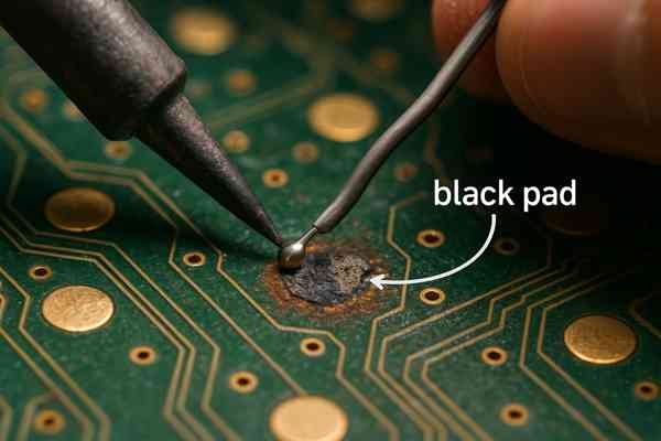 Black Pad Corrosion Soldering Failure