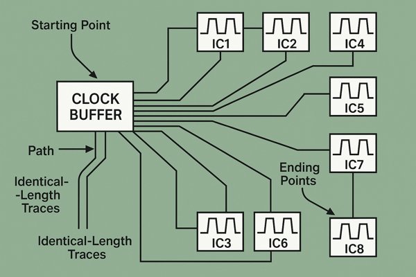 Clock Buffer Synchronized Routing