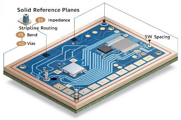 Clock Signal Stripline Routing with Best Practices