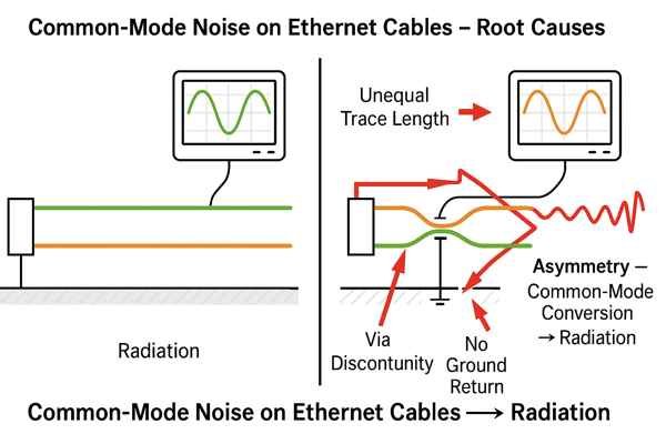 Common Mode Noise Causes Diagram