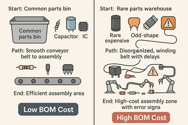 Common vs Rare Parts Assembly Comparison