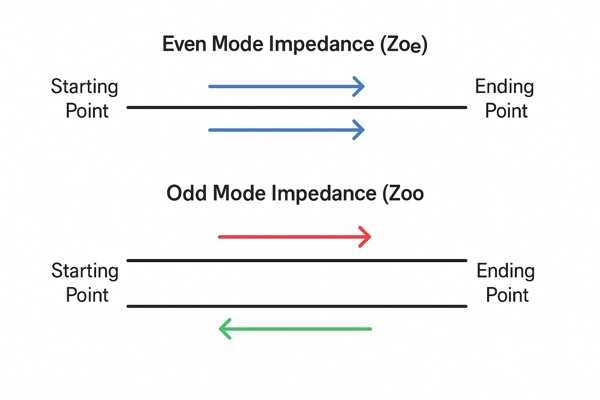 Differential Pair Mode Impedance Diagram