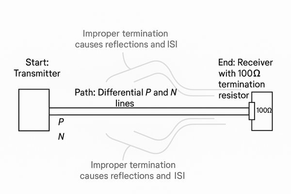 Differential Signal Reflection and Termination