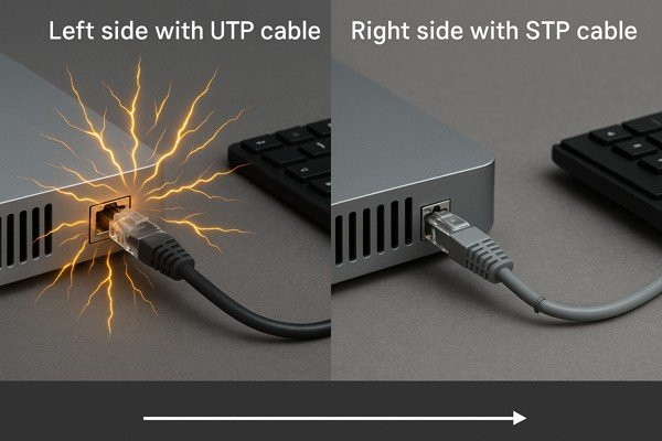 EMI Comparison UTP vs STP Cable