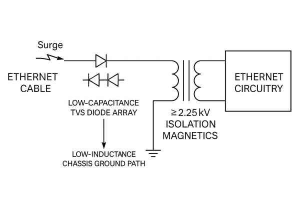Ethernet Surge Protection Diagram