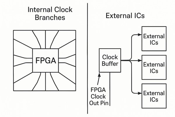 FPGA Internal Clock Manager vs. External Clock Buffer