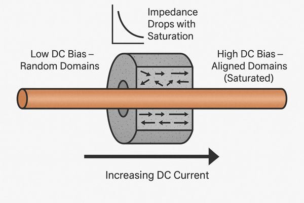 Ferrite Bead Domain Saturation